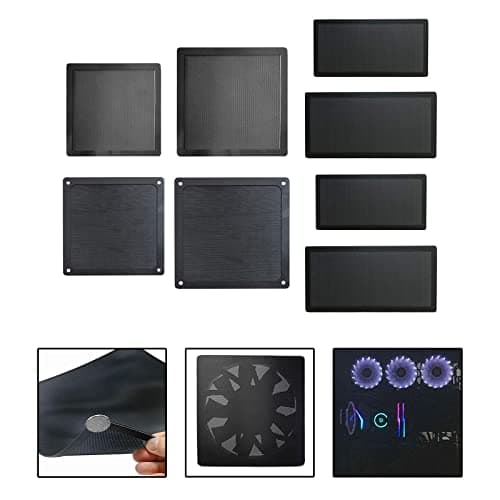BNF® 3xPVC Magnetic Cooling Fan Dust Filter Cover for Computer PC 12x12cm| Computer Components & Parts |Fan Grills & Filters|1 Piece Magnetic Cooling Fan Dust Filter(3 Pack) 6