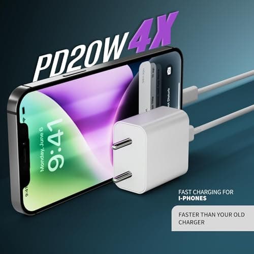 AILKIN 20W MFi-Certified Fast Charger with Type-C to Type-C Braided Cable for iPhone 17/16/15 and iPad Series 5