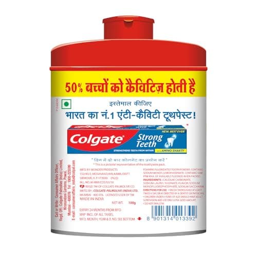 Colgate Cavity Protection Toothpowder - with Calcium and Minerals - 100 g 2