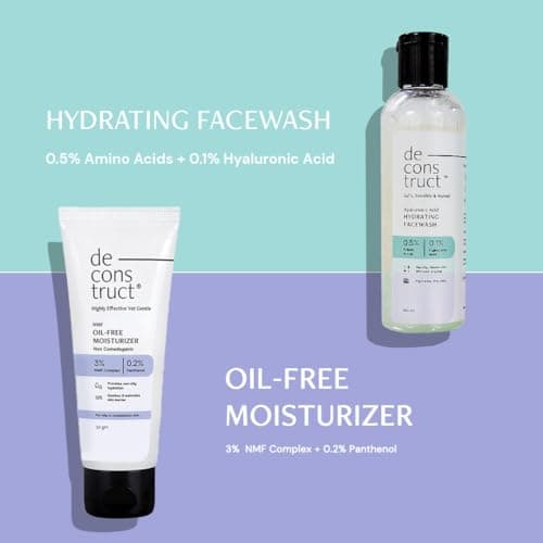 Deconstruct Daily Hydrating Duo - HydratingFace Wash + Hydrating Face Moisturiser | FaceWash & Moisturizer Duo | Dry & Damaged Skin 2