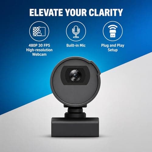 Original w100 480P 30 FPS High Resolution Webcam with Buil-in Mic 2