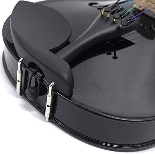 Kadence V001D-C Vivaldi Violin | 4/4 Full Size with Basswood Body & Brazilwood Bow | Includes Lightweight Hard Case, Bow, Rosin, Tuner & Learning Course | Black 3