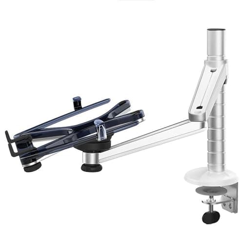 ERGONORMS ORNATE-52 Laptop & Tablet Desk Mount Stand – Adjustable Arm for 10"–15" Devices, Ergonomic Design, Space-Saving Clamp, Sturdy Aluminum Build – Holds Up to 4kg