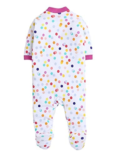 EIO 100% Cotton Rompers/Sleep Suits/Jumpsuit/Night Suits for Baby Boys & Girls, Infants, New Born Combo Pack Purple 3