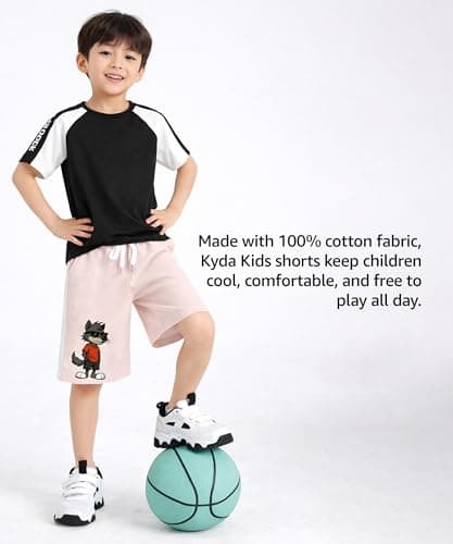 KYDA KIDS® Boys 100% Cotton Premium Printed Shorts | Regular Fit Elastic Waist Summer Casual Wear for Kids (Pack of 3) Multicolour 3
