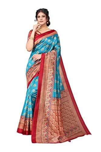 Yashika Women's Jacquard Art Silk Standard Length Saree (Minali Rama_R)