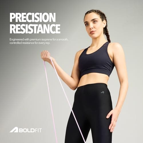 Boldfit Resistance Band Set Latex Free Resistance Bands for Workout for Men & Women Heavy Resistance Band for Pull Up Stretching Exercise Equipment Exercise Band for Home Isoprene Loop Bands 3-7 Kg 3