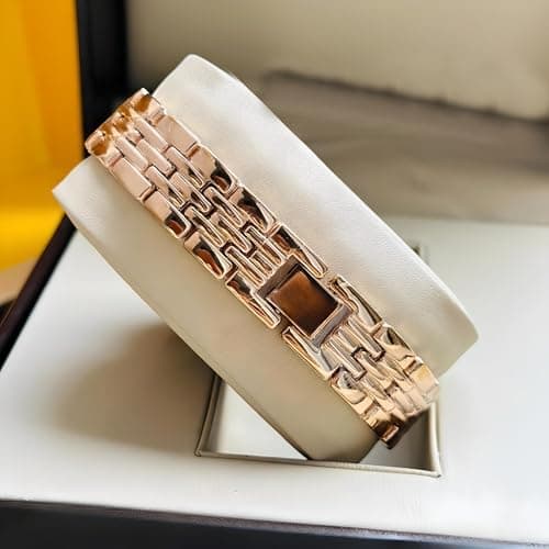 styledose Women Analogue Wrist Watches for Women's & Girls&Miss&Ladies Diamond Studded Roman Dial Rosegold Colored Stylish Bracelet Strap (Rose Gold) 3
