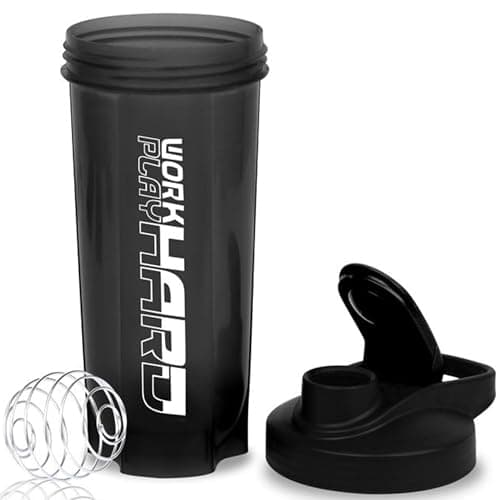 Zyro Gym Shaker for Protein Shake Leakproof Shaker Bottles for Protein, Preworkout and Bcaa Shake, Protein Shaker Bottle for Men and Women BPA-Free Material Plastic,Black - 700 Ml 2
