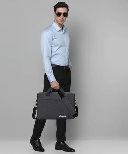 ALSAAS Laptop Bag, 15.6 inch, Business Computer Carrying Case 4