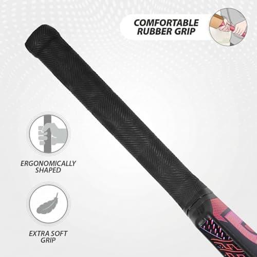 DSC Panther Plastic Cricket Bat - Ideal for Tennis and Gully/Turf Cricket Bat, Color-Black, Size-6 (12-15 Yrs) 5
