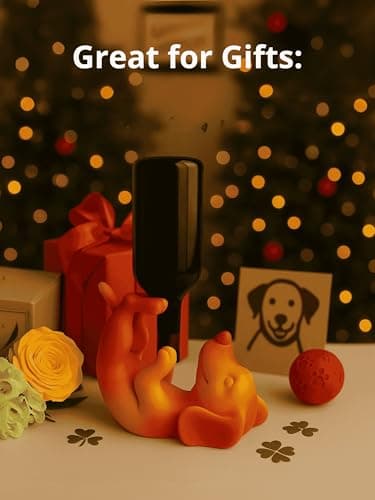Barky – 3D Printed Dog Bottle Holder | Cute Pet Bottle Stand for 750ml Wine, Water & Soda | Fun Desk & Table Organizer | Unique Gift for Dog Lovers, Pet-Themed Home Décor & Office Accessories 5