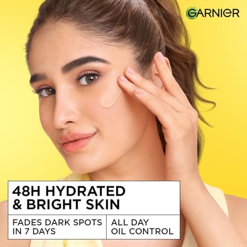 Garnier Fresh & Bright Vitamin C Sorbet Moisturizer, 4.5% Vit C + Hyaluronic Acid + Niacinamide + BHA, 9x Lighter Sorbet Texture, For Hydration & Dark Spot Reduction, Suitable for Oily to Normal & Com 4