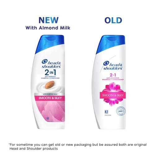 Head & Shoulders , Anti Dandruff Shampoo + Conditioner, Smooth & Silky, 180 ML 2