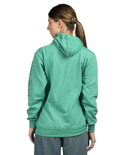 LADYWILLINGTON Lady Willington Women Woolen Sweatshirts Hoodie Solid Heavy Rainbow Fabric Winter Wear Pure Wool Sweater for Women Fully Warm Cardigan Free Sizes (in, Alpha, 2XL, Regular, Green) 2