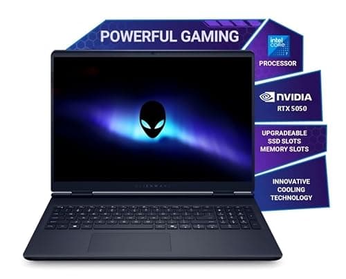 Alienware 16 Aurora Gaming Laptop, Intel Core 7 240H Processor, 16GB DDR5, 1TB SSD, RTX 5050 8GB GDDR7, 16.0" 2.5k, 300 nits Display, Keyboard with 101 Key Backlight, Interstellar Indigo, 2.57kg