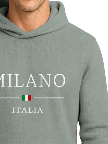 BULLMER Trendy Cotton Blend Sweatshirt for Men | Stylish Full Sleeve Mens Sweatshirts & Hoodies for Winter Wear_Olive_Small 2