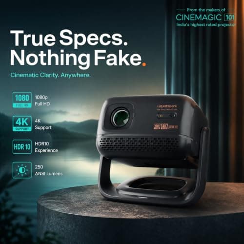 MyFitSpark CINEMAGIC 103 Air Native 1080p Projector 4K Ultra HD Support 2