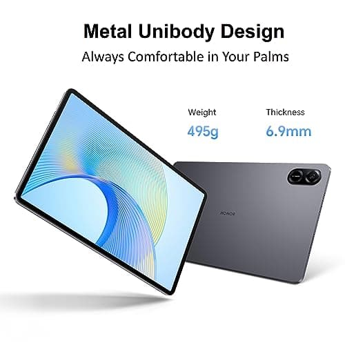HONOR Pad X9 with Free Flip-Cover 11.5-inch (29.21 cm) 2K Display, Snapdragon 685, 7GB (4GB+3GB RAM Turbo), 128GB Storage, 6 Speakers, Up-to 13 Hours Battery, Android 13, WiFi Tablet, Metal Body, Gray 4