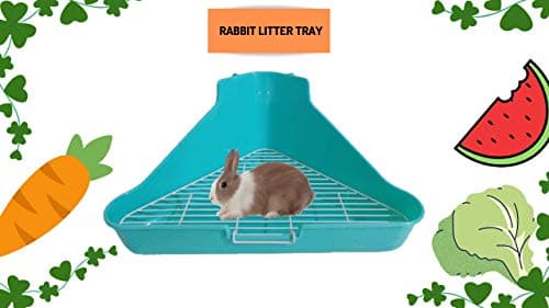 Taiyo Pluss Discovery® Rabbit Toilet Litter Tray, Size: (34X24X16 cm), Litter Tray - Rabbit, Hamster, Guinea Pigs (Blue Color) 2