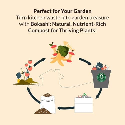 TrustBasket Bokashi Compost Maker Powder 1kg | Microbial inoculant to Initiate anaerobic Decomposition Indoors | Prevents Foul Smell in the Compost 5