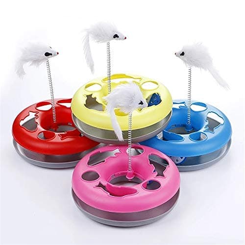 RvPaws Cat Wand Stand Teaser Toy, Interactive Cat Toy with Spring & Mouse | for Kittens & Cats (Colour May Vary) 2