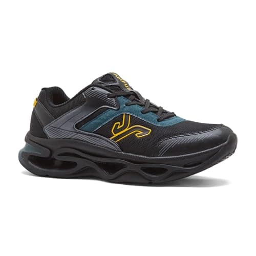 Campus Men's FEROX Black/Pacific Running Shoes - 8UK/India 1 Pair