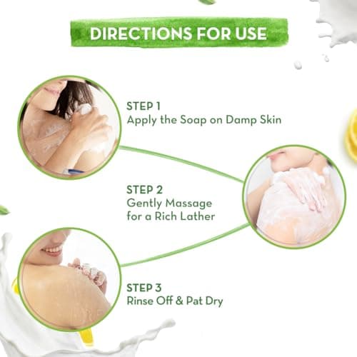 Mamaearth Vitamin C Moisturizing Lotion Soap(Value Pack of 4) - 125 g X 4 Units | Deeply Cleanses | Moisturizing Bathing Bar | Brightens Skin | Nourishes Dry Skin | Non-Drying | 76% TFM Grade 1 Soap 5