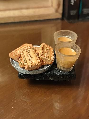 Bumbleberry Chai Biscuit Miniature 3D Food Fridge Magnet | Kitchen Decor | Handmade in India | 3D Fridge Magnets | Best for Gifting