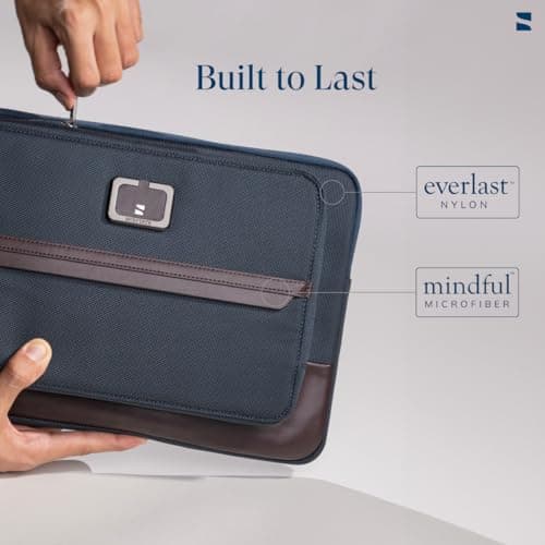 Scarters Tech Satchel | 13/14 inch Laptop Sleeve | iPad Sleeve 11/13 inch | Men's Navy Blue Laptop Bag 4