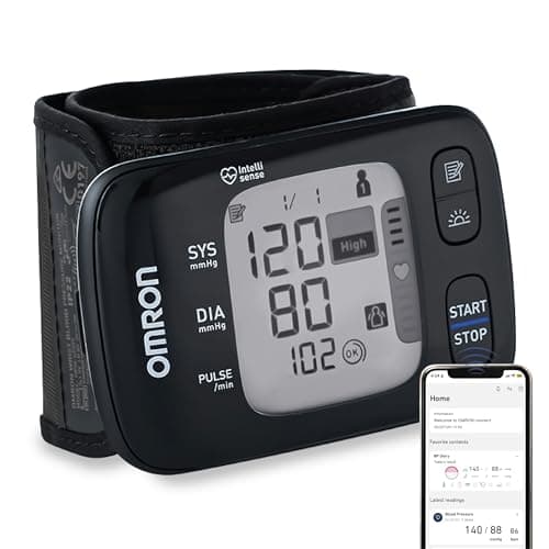 Omron HEM 6232T Wrist Blood Pressure Monitor (Black)