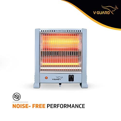 V-Guard EQT 400 watt-800 watt Quartz Room Heater | Noise-free Performance | Enables Quick Heating | 1 Year Warranty, Grey 3