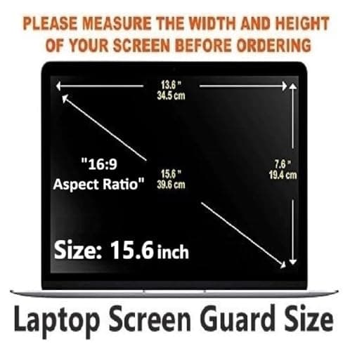Anjo 4 in 1 Combo Of 15.6 Inch & 16:9 Display Aspect Ratios Laptop Screen Protector, KeySkin, Body Lamination Trackpad Area & Lid-Back Side (Transparent) 2
