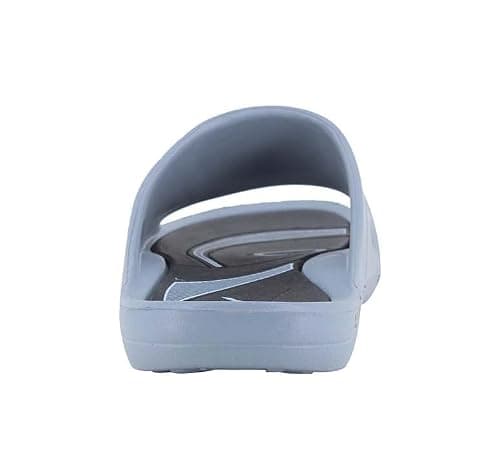 FLITE Slides for Men | FL 185 Comfortable Casual Slippers | Lightweight EVA Sole, PVC Upper (Grey, UK, UK Footwear Size System, Adult, Men, Numeric, Medium, 9) 4