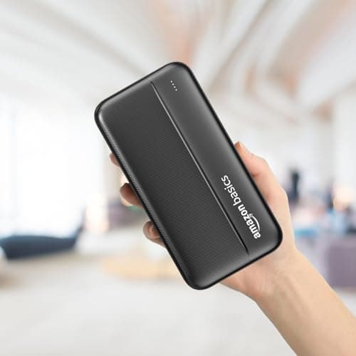 Amazon Basics 20000 mAh Power Bank | 22.5W Fast Charging | Dual Output & Input | Charge 3 Devices Simultaneously | for Smartphones, TWS Earbuds, Speakers, Tablets (Black) 5