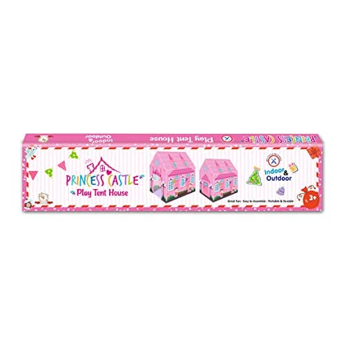 Webby Princess Theme Play Theme Tent House for Kids Pink Color Pink 5