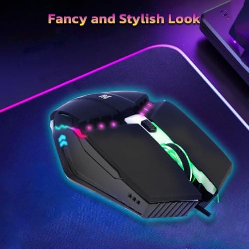 Ant G20 Gaming Mouse, Wired Mouse with RGB Backlit and Adjustable DPI, Ergonomic Office Laptop Mouse, Computer Gamer Mouse with 7 Responsive Buttons for Windows/Mac/Linux/Chrome 5