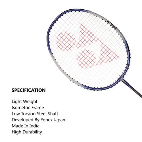 Yonex ZR 100 Light Aluminium Badminton Racquet with Full Cover | Made in India (Dark Blue,Set of 1) 4