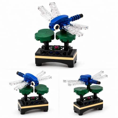 Flora Blocks Building Blocks Collection, Flower & Insect Building Set, Botanical Construction Toy, STEM Educational Gift, DIY Desk Decor for Kids and Adults Ages 6+ (Dragonfly & Lily Pad) 2