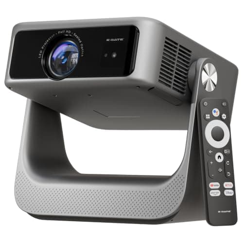 E Gate Zen 7X Official Google TV Projector | Fully Automatic & 100% Dust-Free | 700 ISO | Dolby Audio | Projector 4K Ultra HD, modulated at 1080p Native | Voice Remote, ChromeCast, 1GB-32GB, Egate