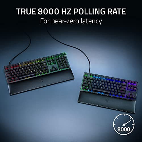 Razer Huntsman V2 Optical Gaming Keyboard: Fastest Clicky Optical Switches w/Quick Keystrokes & 8000Hz Polling Rate - Doubleshot PBT Keycaps - Dedicated Media Keys & Dial - PUBG: Battleground Edition 4