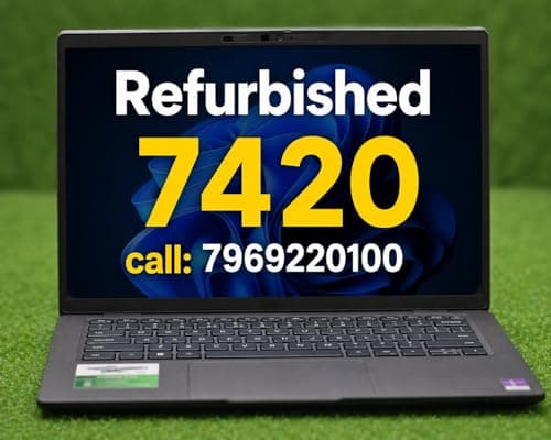 Certified 7420 FHD Laptop Notebook with Core i7 11th Gen Processor (16GB Ram, 512GB SSD, WiFi, Bluetooth) Win 11 Pro - Black