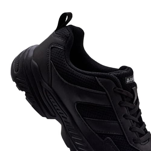 Campus Child CS-26105C BLK/Silver School Shoes - 2UK/India 1 Pair 6