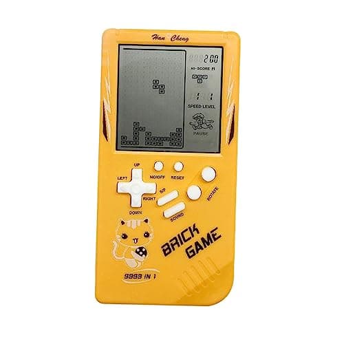 UJEAVETTE Portable Game Console Handheld Game Players Childhood Gift Yellow 2
