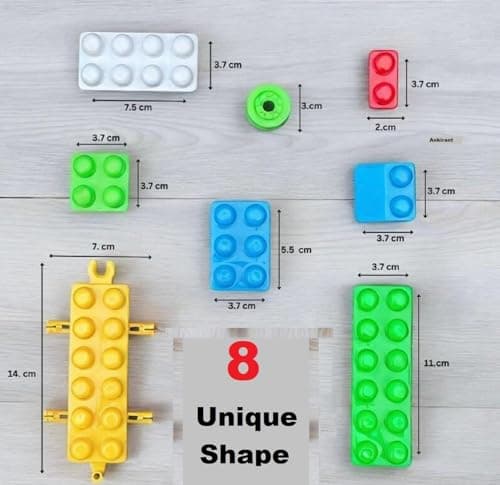 Humming Bird Kid's 80 Pcs Big Mega Sized Blocks Toys Building and Construction Block Set for Children Boys and Girls (Multicolor) 3