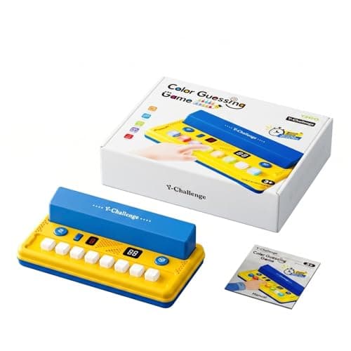 Bnf Illuminated Buttons Color-Guessing Challenge Digital Display Color Matching Game Interactive Electronic Challenge Toy Hinged Cover, Color Guessing Game