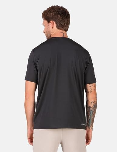 John Ally Quick Dry Gym T-Shirt for Men | Moisture-Wicking Half Sleeve Round Neck Sports Tshirt | Regular Fit Stretchable Activewear for Workout & Running 4