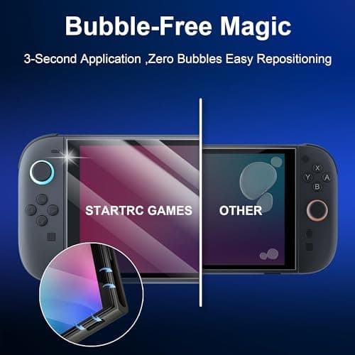 OIVO INDIA HD Tempered Glass Screen Protector for Nintendo Switch2, 8.7'' Automatic Calibration/Anti-Scratch/Case Friendly & Bubble Free, Protective Ultra Slim Game Console Screen Protector 3