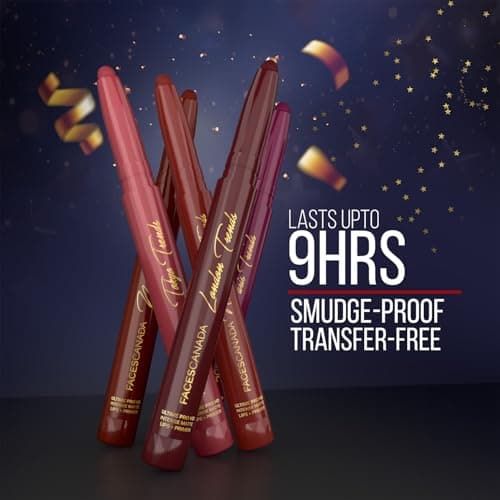 FACES CANADA Ultime Pro HD Intense Matte Lips + Primer - GOAT N10, 1.4g, Limited Edition | 9HR Long Stay | Primer Infused For Flawless HD Matte Finish | Intense Color | Lightweight 5