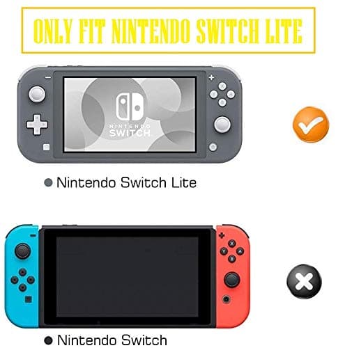 TMG Protective Case Cover for Nintendo Switch Lite, Silicone Protective Rubber Cover, Shock-Absorption Anti-Scratch Non-Slip Case for Nintendo Switch Lite Console - Turquoise (Grey) 5